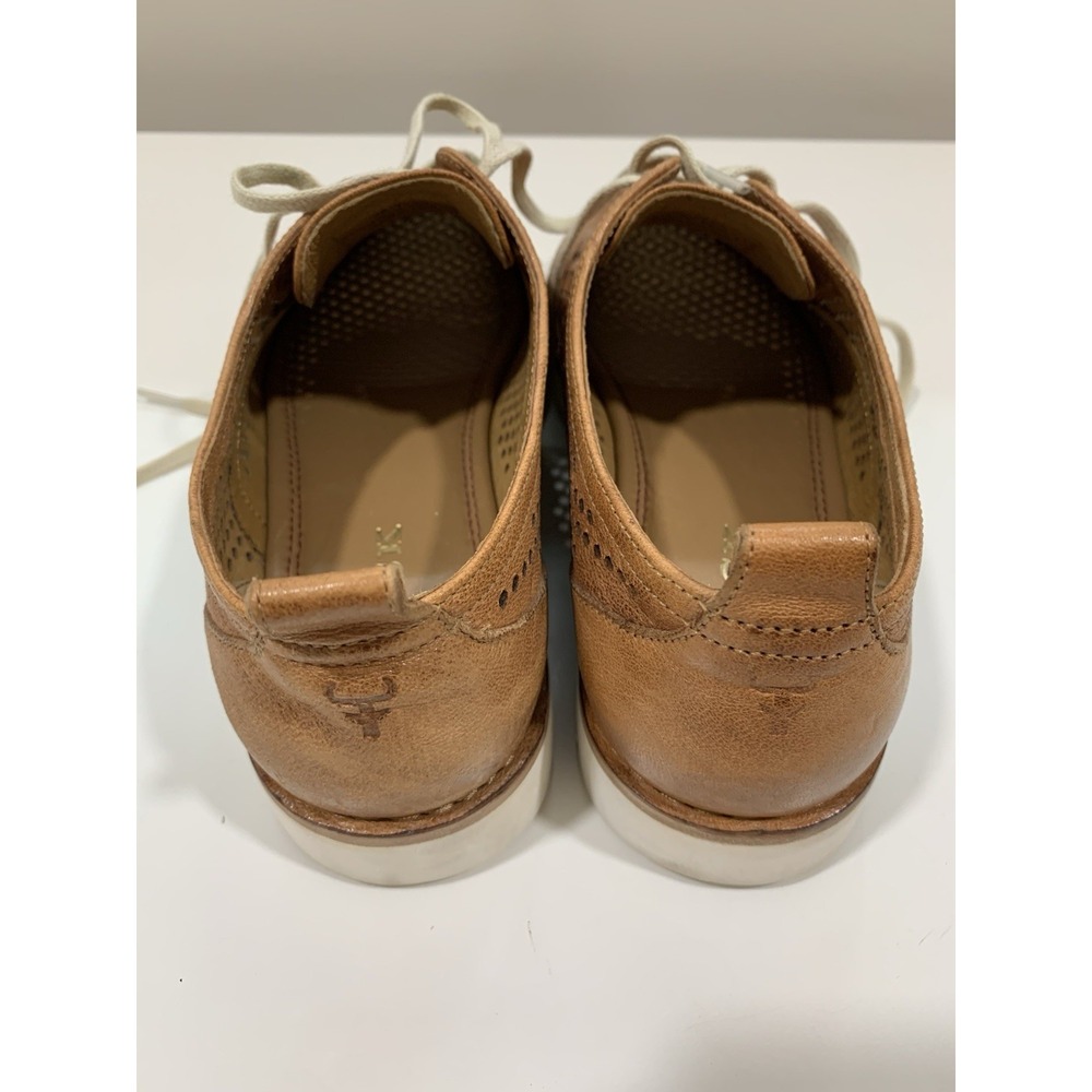 Trask Sneakers Oxfords Leather Brown Lena Women's Perforated - 7.5M - Picture 3 of 6